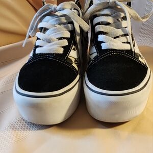 Vans Platform, Checkered Design, Size M:5 WM:6.5